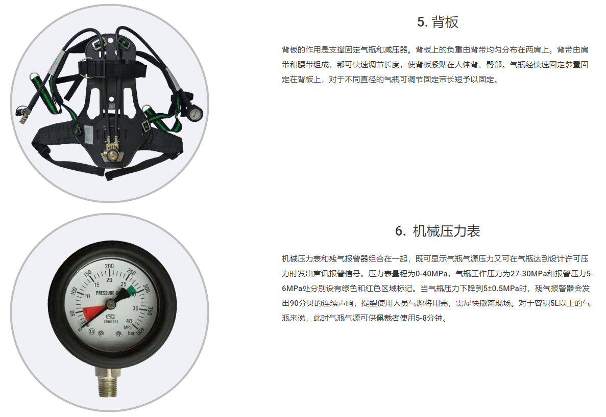 道雄空气呼吸器 DSPLUS6.8P配件分析 4