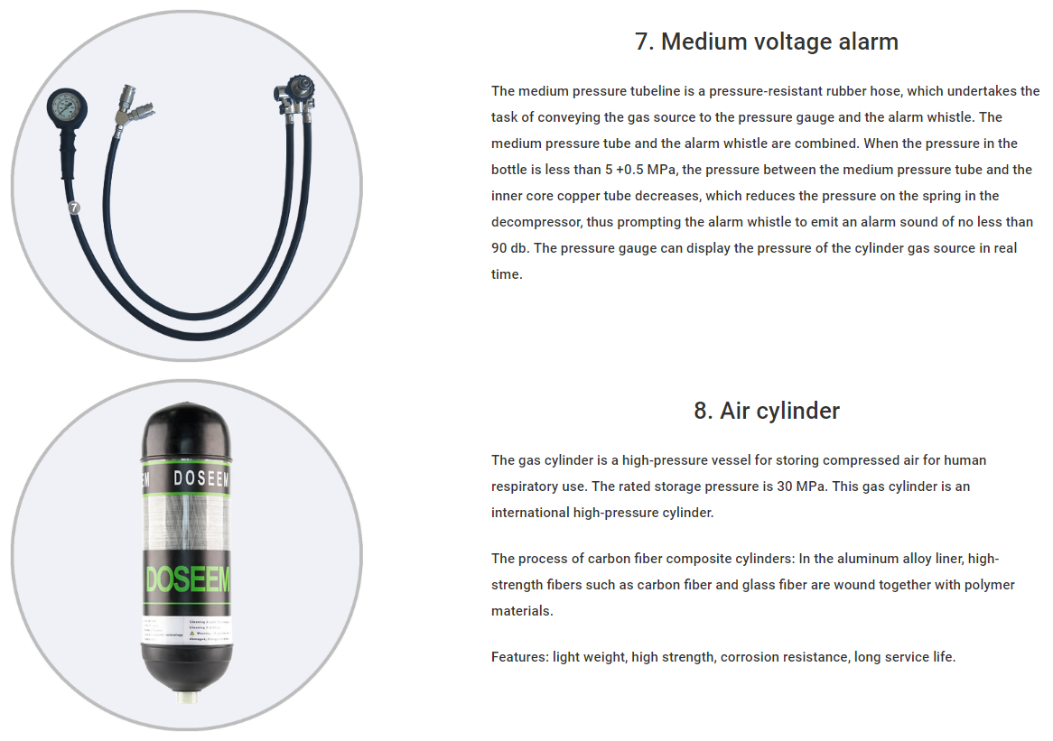 DOSEEM DSPLUS6.8P Self-contained Breathing Apparatus Detailed Analysis 5