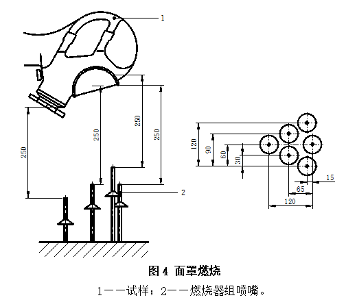 全面罩、中压导气管和供气阀阻燃性能试验 3